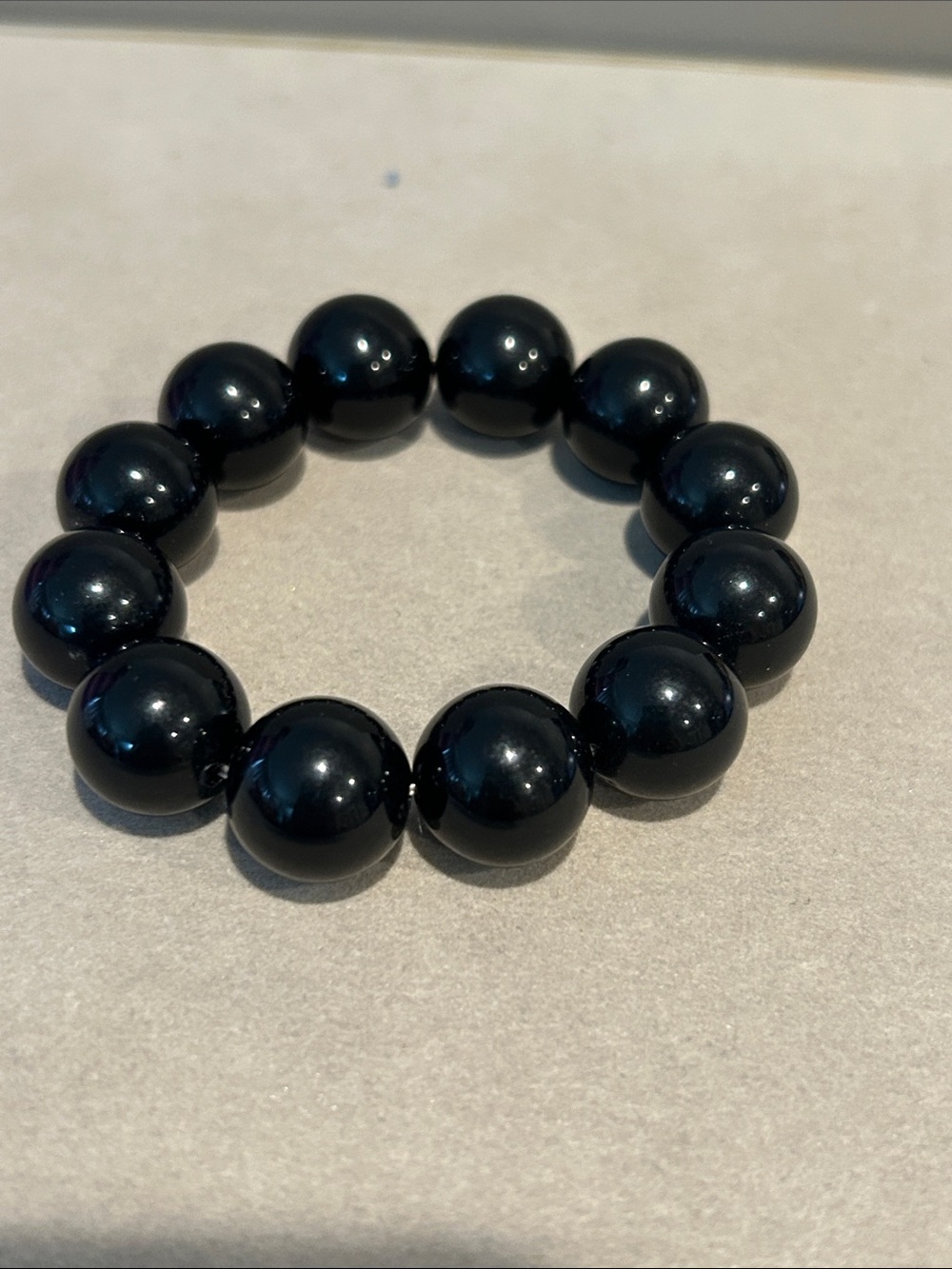 Black Beaded Stretch Bracelet - Women Jewelry